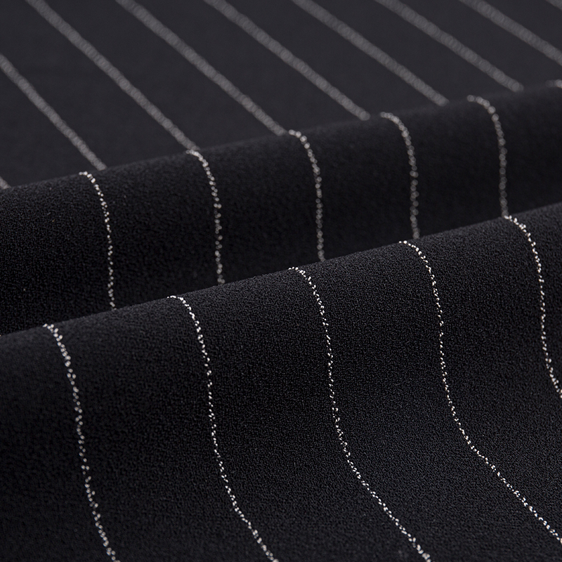 Enkeltsidet linned Rayon Stripe stof