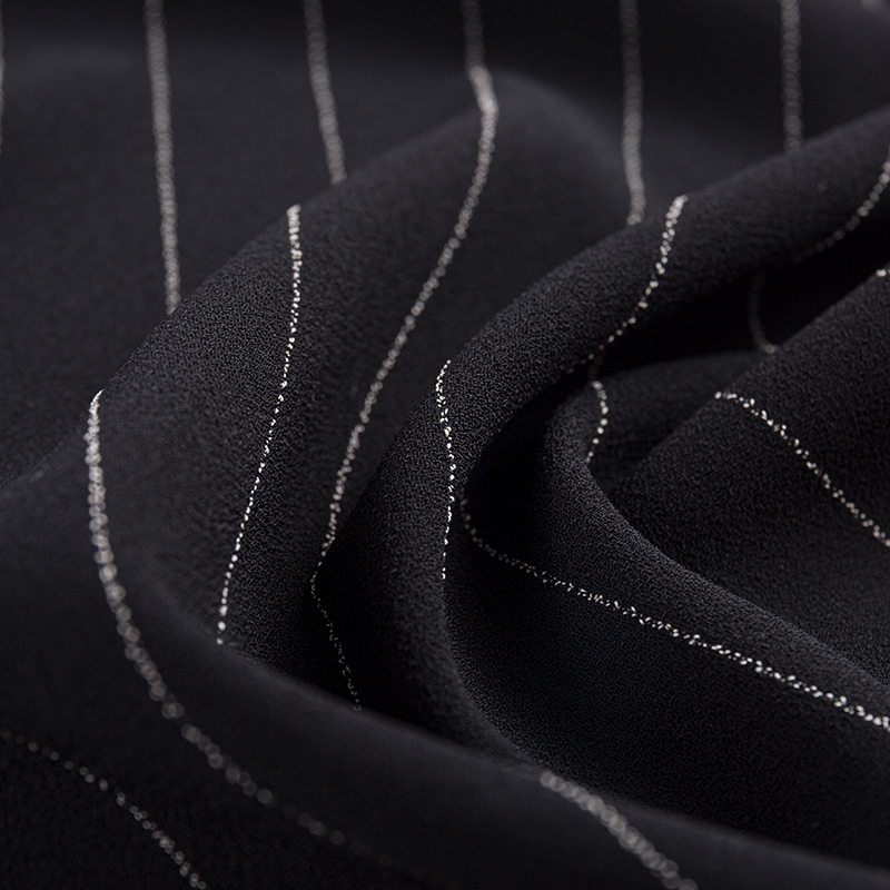 Enkeltsidet linned Rayon Stripe stof